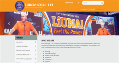 Desktop Screenshot of liuna113.org