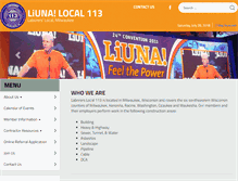 Tablet Screenshot of liuna113.org